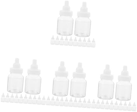 Cabilock 60pcs Transparent Candy Bottles for Party Favors