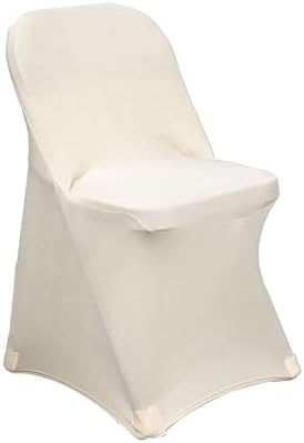 Efavormart Stretchy Spandex Folding Chair Cover - Beige