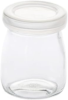 PRETYZOOM 5pcs Pudding Bottles with Lids for Party Favors