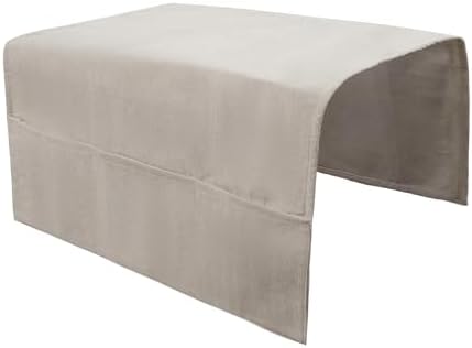 JIAHG Chenille Sofa Armchair Cover with Side Pockets