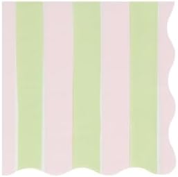 Meri Meri Pastel Striped Napkins Pack of 16