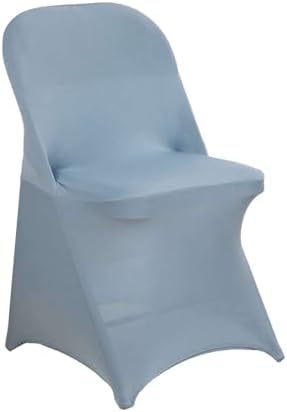 Efavormart 10pcs Stretchy Spandex Dining Chair Cover Dusty Blue