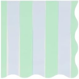 Meri Meri Pastel Striped Napkins Pack of 16