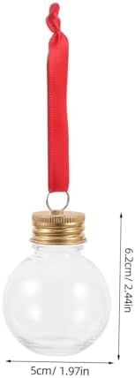 PRETYZOOM 10pcs Light Bulb Shaped Candy Bottles with Caps for Holiday Gifts