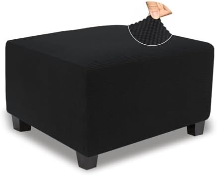 NeColorLife Thick Stretch Stool Cover for Ottomans