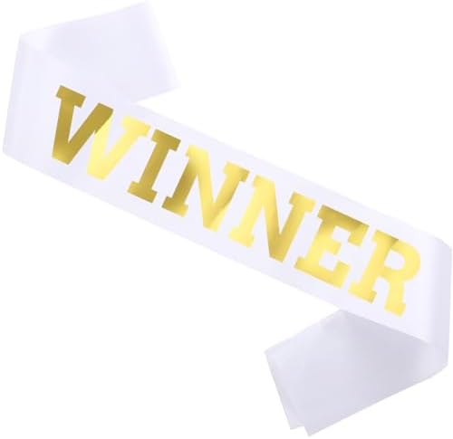 Winner Satin Sash with Gold Text for Celebrations