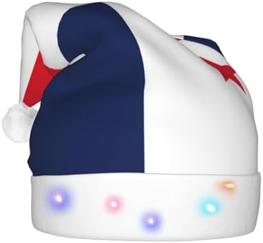Panama Flag Christmas Hat with LED Lights