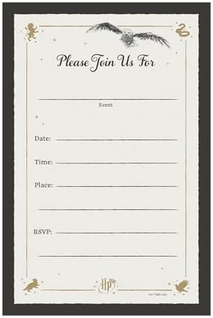 Harry Potter Hogwarts Castle Invitation Envelope Set