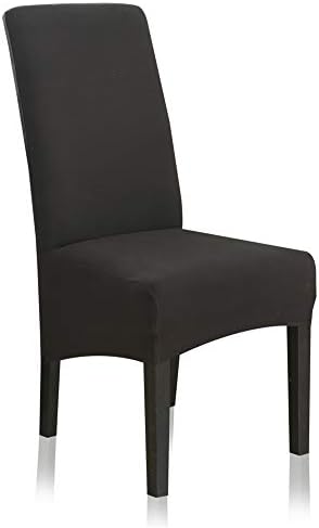 Stretch Dining Chair Slipcovers Black 4 Per Set