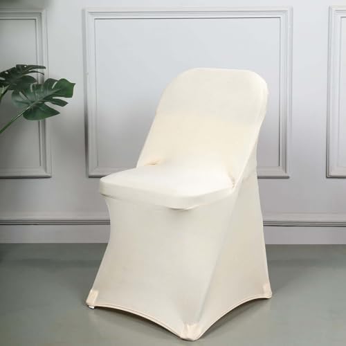Efavormart Stretchy Spandex Folding Chair Cover - Beige