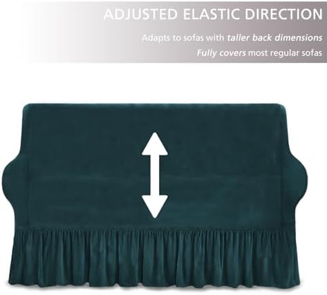 NICEEC Sofa Cover Dark Teal 1-Piece Slipcover