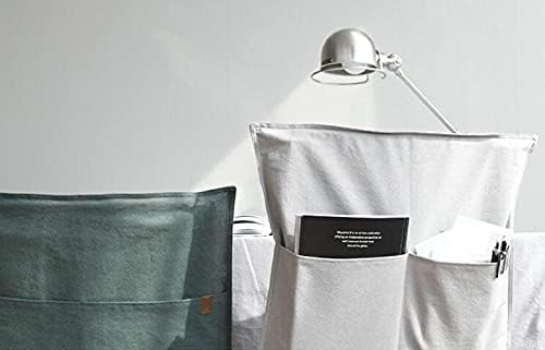 Muka Living Room Chair Cover with Pockets - Light Grey