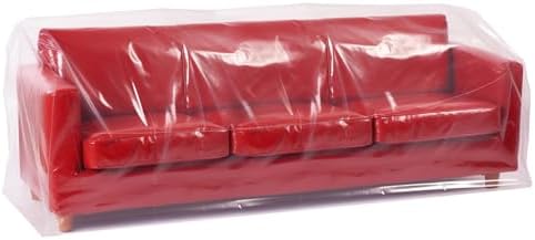 Belinlen 92W x 42D x 62H Inch Plastic Couch Cover