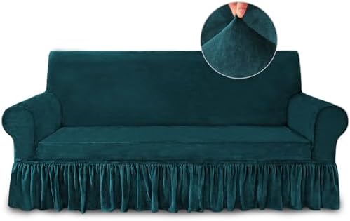 NICEEC Sofa Cover Dark Teal 1-Piece Slipcover