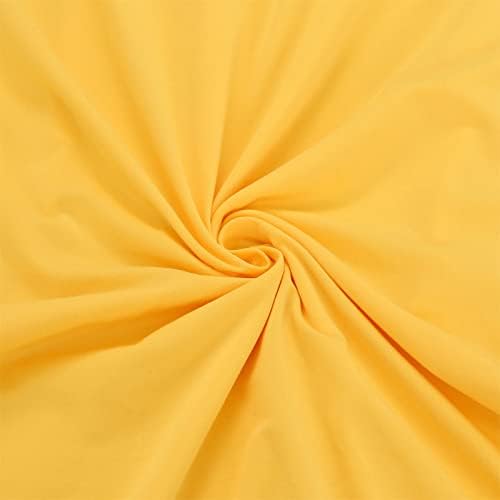 Jusmate Chair Covers Set of 2 Stretch Spandex Dining Chair Covers Yellow