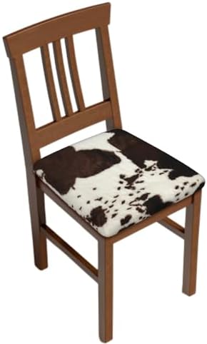 Granbey Cowhide Print Seat Covers Set of 2 Dining Chairs