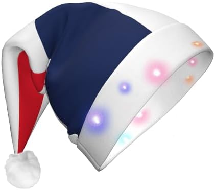 Panama Flag Christmas Hat with LED Lights