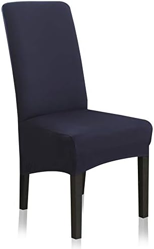 Stretch Dining Chair Slipcovers Navy 4 Pack