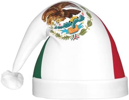 Flag Of Mexico Christmas Hat With LED Lights