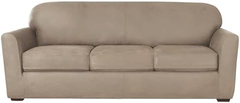 SureFit Ultimate Stretch Leather Four Piece Slipcover