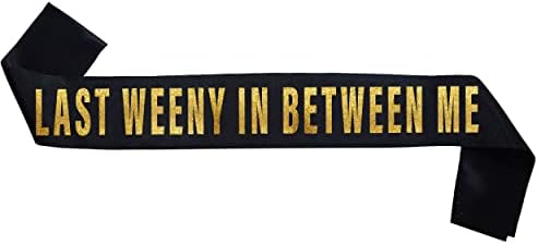 Sterling James Co Bachelorette Black Satin Sash