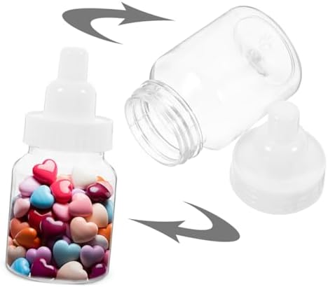 Cabilock 60pcs Transparent Candy Bottles for Party Favors