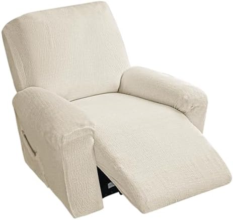 Vctops 4 Piece Cotton Linen Recliner Slipcovers 1
