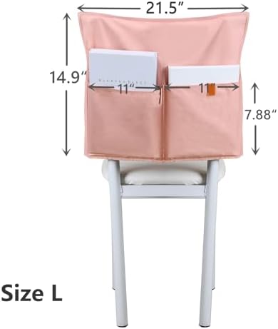 Muka Living Room Chair Cover with Pockets - Light Grey