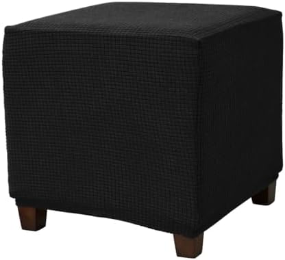 Daunkang Square Ottoman Slipcover with Elastic Bottom