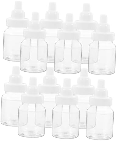 4sets Baby Shower Bottles Fillable Mini Milk Bottles Candy Box Favors