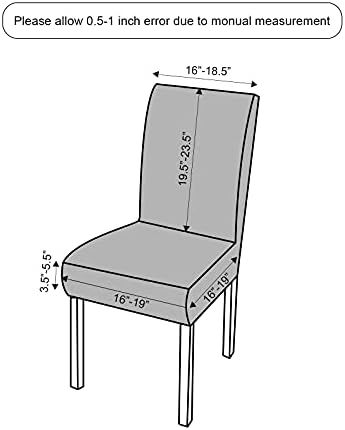 Genina Waterproof Chair Covers 4 PCS White