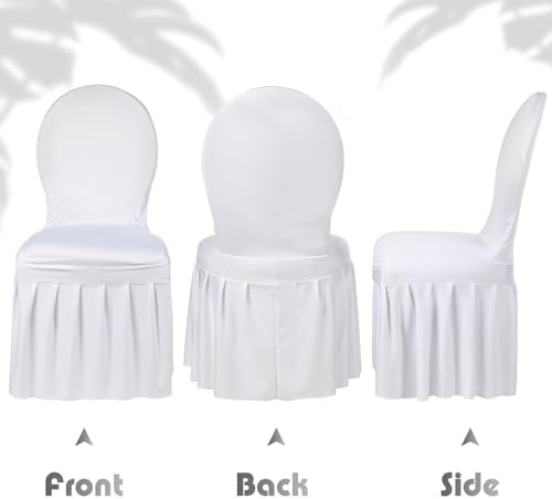 Oudain Dining Chair Slipcovers 30 Piece Set White