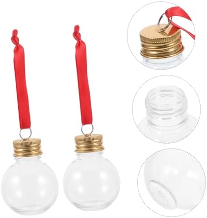 PRETYZOOM 10pcs Light Bulb Shaped Candy Bottles with Caps for Holiday Gifts