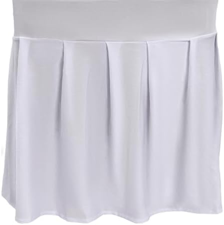 30Pcs Chair Slipcovers with Skirt White