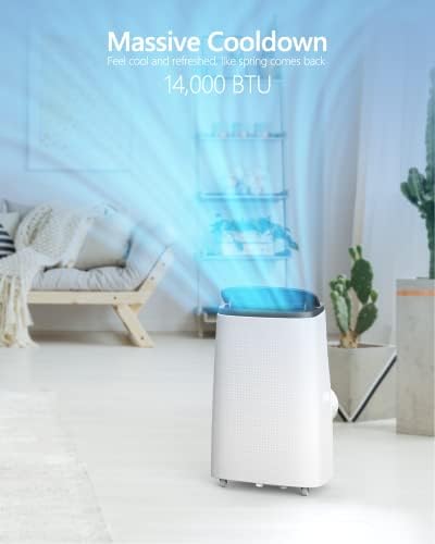 Garvee 14000 BTU Portable Air Conditioner with Dehumidifier and Fan