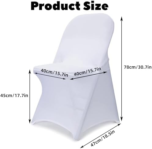 Vencede Spandex Chair Covers 50PCS Stretchable and Durable