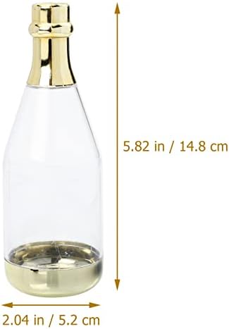 Cabilock 8pcs Transparent Candy Bottles for Party Favors and Snacks