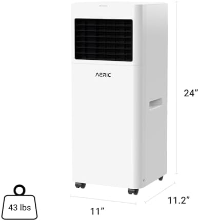 Aeric 5000 BTU Portable AC with Dehumidifier and Remote Control 1