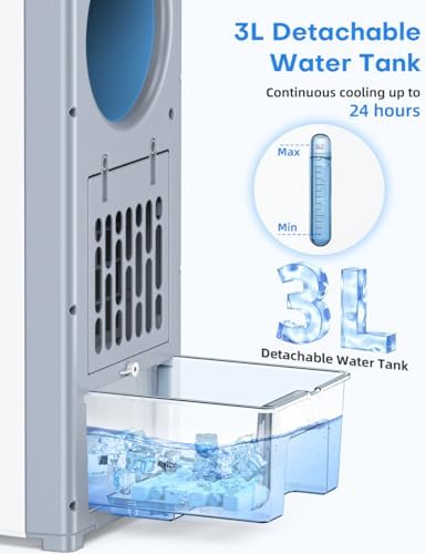 MYICY 32 Inch Bladeless Evaporative Air Cooler