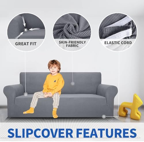 MAXIJIN Super Stretch Couch Cover for 3 Cushion Couch 1