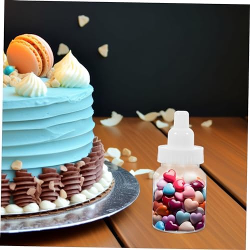 4sets Baby Shower Bottles Fillable Mini Milk Bottles Candy Box Favors
