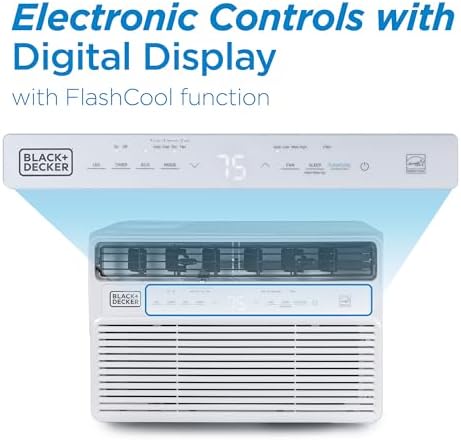 BLACKDECKER 12000 BTU Inverter Window AC Unit ENERGY STAR Rated White