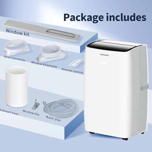 PHILODECO 12000 BTU Portable AC 3-in-1 Cooler Dehumidifier Fan