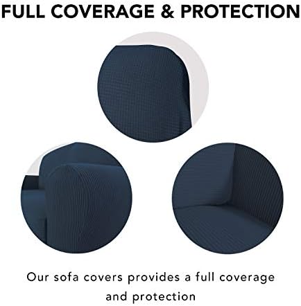 PureFit Stretch Chair Slipcover Dark Blue