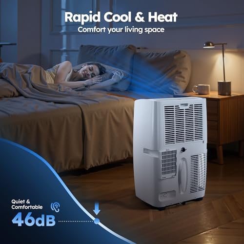 12000 BTU Smart Air Conditioner with Heat and 4 Modes