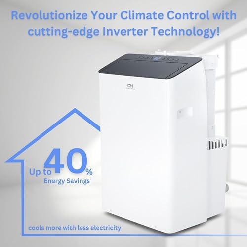 CooperHunter 14000 BTU Inverter Portable AC with Heat Pump