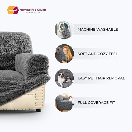 PAULATO Recliner Sofa Cover - Dark Brown
