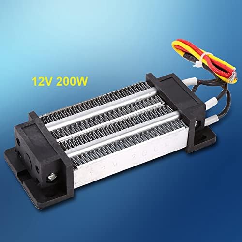 200W DC 12V PTC Ceramic Heater Insulated Thermostatic