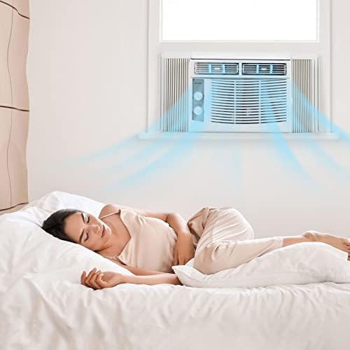 ROVSUN 5000 BTU Window Air Conditioner Cooling Up to 150 Sq Ft White