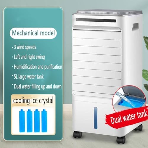 4-in-1 Portable Air Cooler with 3 Speeds and 60 Oscillation